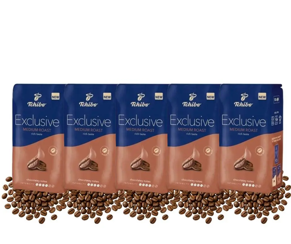 Kawa Ziarnista Tchibo Exclusive Medium Roast zestaw 5x1kg