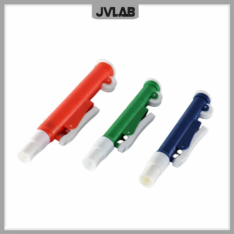 Pompa per pipette a sgancio rapido con ausilio per pipette Uso manuale della pompa per pipette con cannuccia di trasferimento in scala VOL. 2ML 10ml 25mL