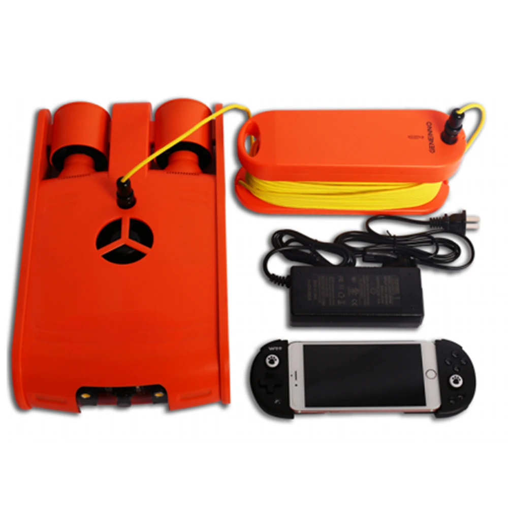 Camera diving fish school detection search and rescue salvage