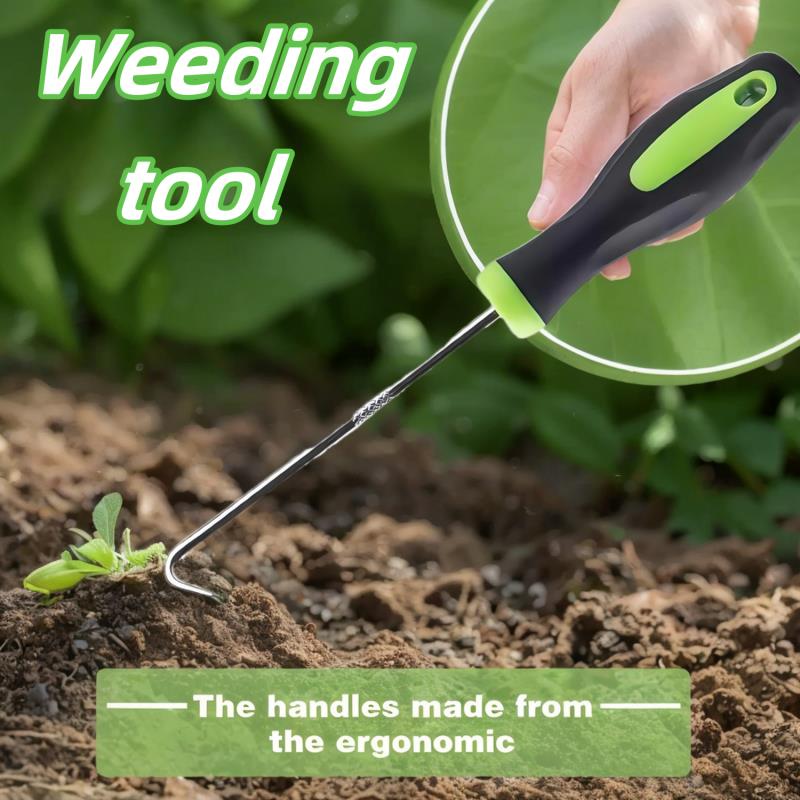 Heavy-Duty Weed Puller Tool - Ergonomic Root Remover for Lawn, Patio Gravel, Effortless Manual Weeding Tool with Non-Slip Grip