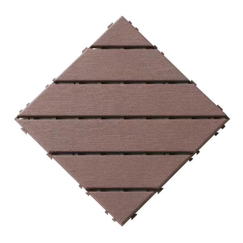 Imitação de madeira piso de plástico montado em plástico piso ao ar livre madeira anticorrosiva piso exterior madeira plástica