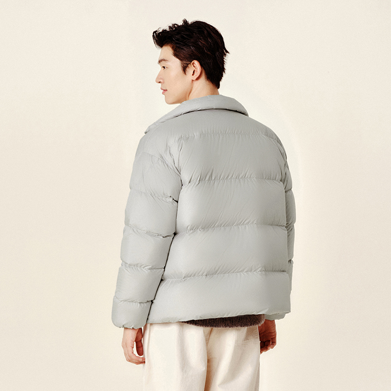 Semir jaqueta masculina inverno três à prova de vento impermeável resistente a manchas grosso gola puffer casaco leve quente