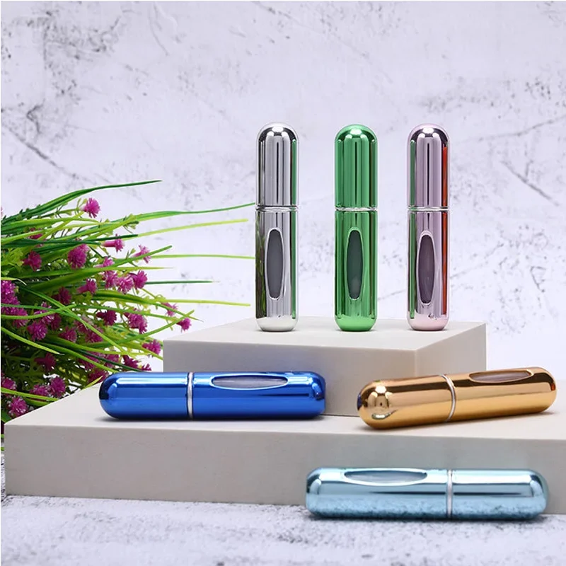 5/8ml สเปรย์น้ําหอมขวดรีฟิลขวดสเปรย์บรรจุขวดด้านล่าง Charge แบบพกพาเครื่องสําอาง Sub-ขวด