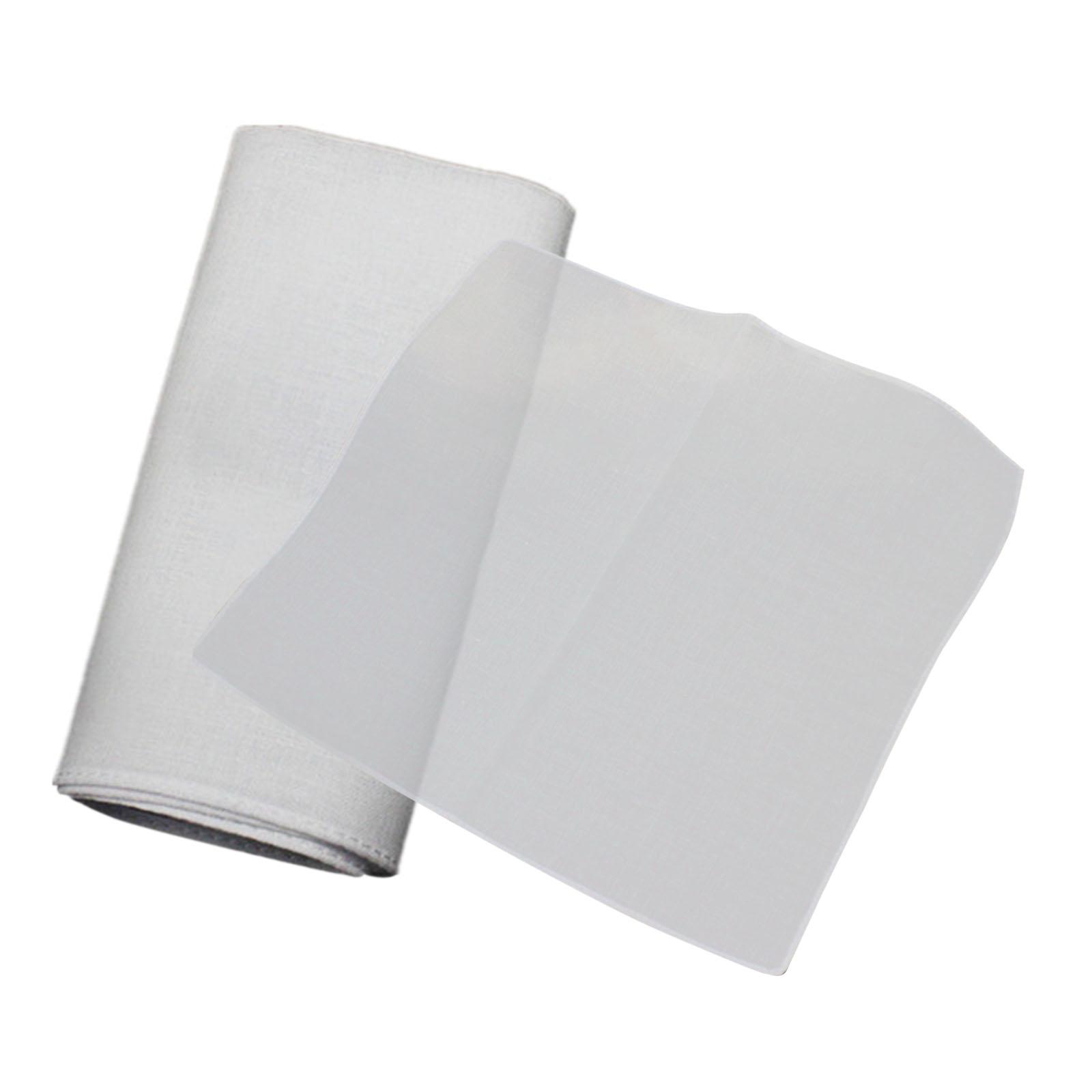 10 Stück weiße Taschen tücher 26cm weich 42s Herren Taschen tücher Einst eck tücher für hand gefertigte Krawatten Bastel bedarf DIY