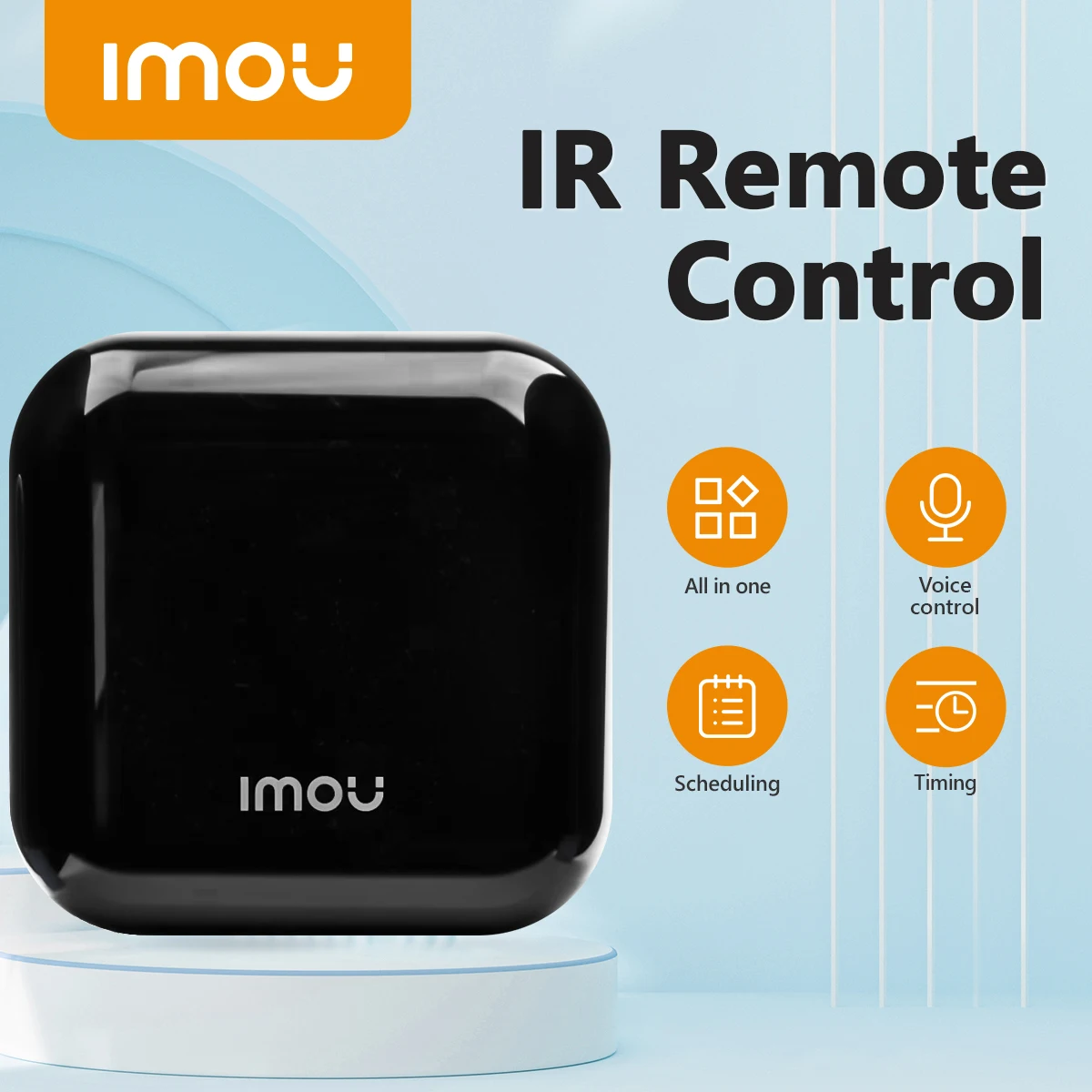 Imou universal ir controle remoto wifi app controle de voz controle remoto infravermelho controle casa inteligente para tv ar condicionado
