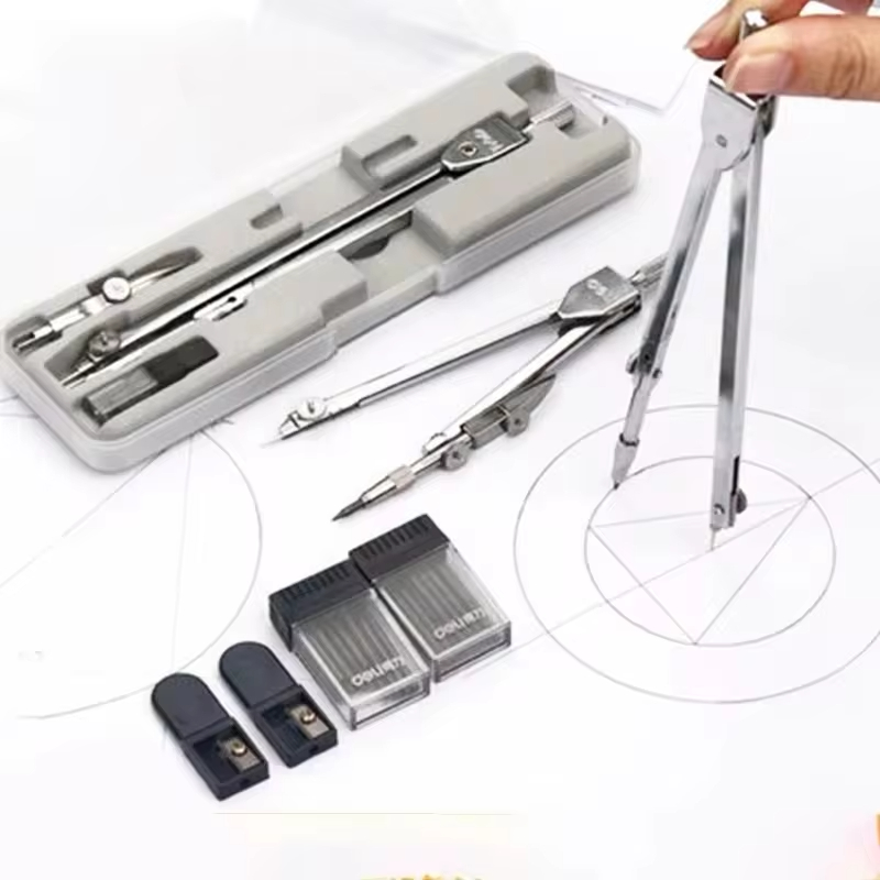 Stainless Steel Multifunctional Drafting Drawing Compass Math Geometry 2/4/5/6 pcs/set Circles Tool Durable School Supplies