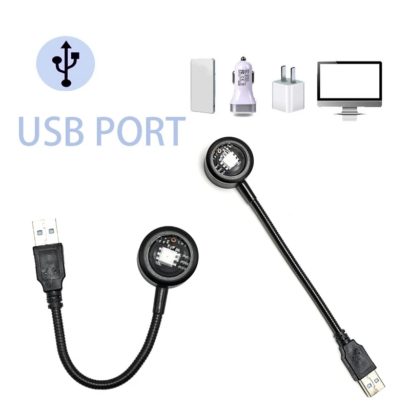 USB Sunset Projection Photography Atmosphere Decoration Background Lighting Coffee Light Night Mini Neon Home Wall LED Bar Rgb