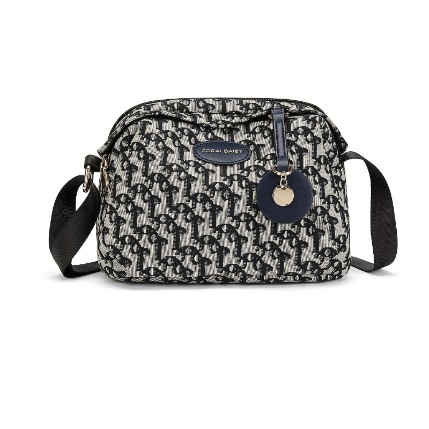 Bolsa crossbody de tecido inspirada em designer, bolsa de ombro leve casual, mini bolsa de peito retrô para mulheres