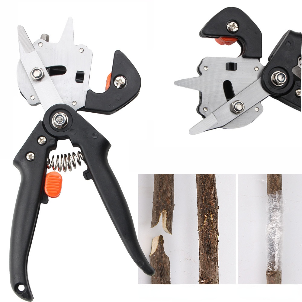 2-in-1 Garten Pfropfen Werkzeuge Gartenschere Kit 2CM / 3CM Pfropfen Film Pfropfen Schere Anlage Zweig Reben Obst Baum Schneiden Werkzeug Kits