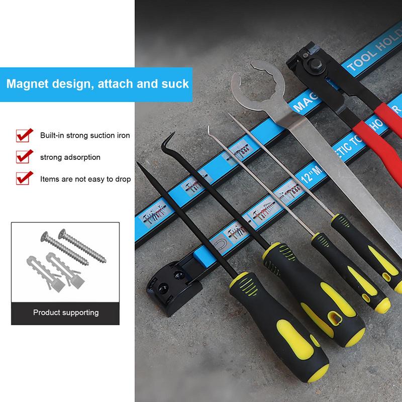 Magnetischer Werkzeugstreifen, robuster Magnetstabhalter, Werkzeug-Organizer, große Kapazität und stabile Magnetstreifen für Geschäft und Werkbank