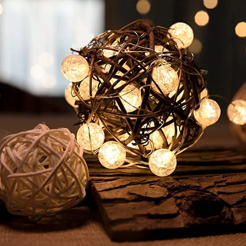 Luci a stringa a LED Lucine a LED bianche calde impermeabili per interni ed esterni per camera da letto, giardino, festa di nozze, funzionamento a batteria/USB