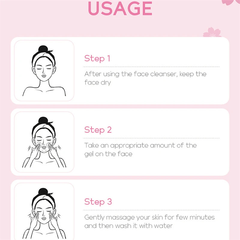 Gel exfoliante Facial de 60g, cuidado de la piel, blanqueamiento, crema hidratante, reparación, limpiador Facial, tratamiento de espinillas y acné, crema Facial para eliminar