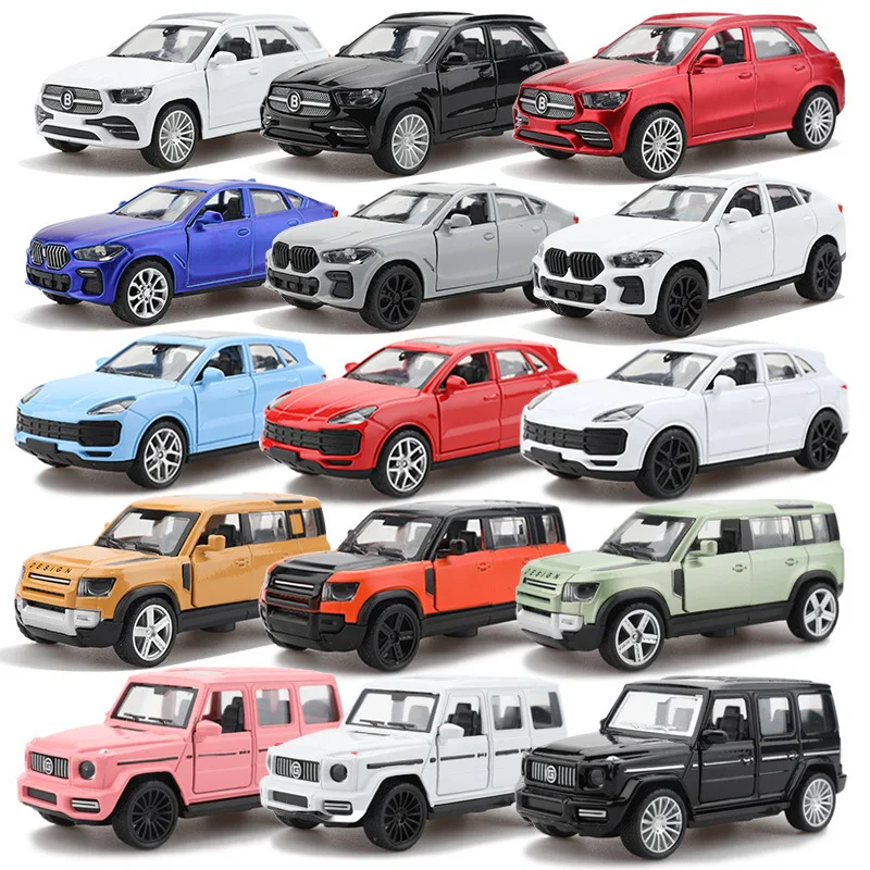 子供用合金レーシングカー,1:64スケール,金属と腹筋のシミュレーション,ダイキャストSUV,男の子用おもちゃ,販売,1個