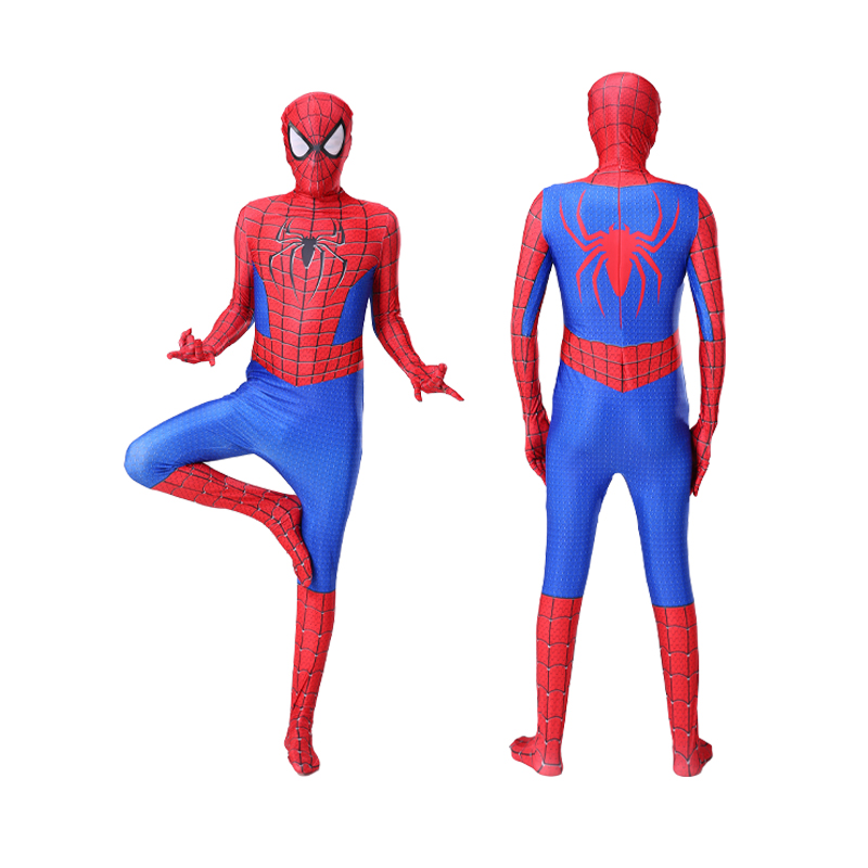 Disfraz de Spiderman para adultos, monos Zentai de superhéroe para hombres y mujeres, traje de Cosplay con tocado, trajes de Carnaval de Halloween