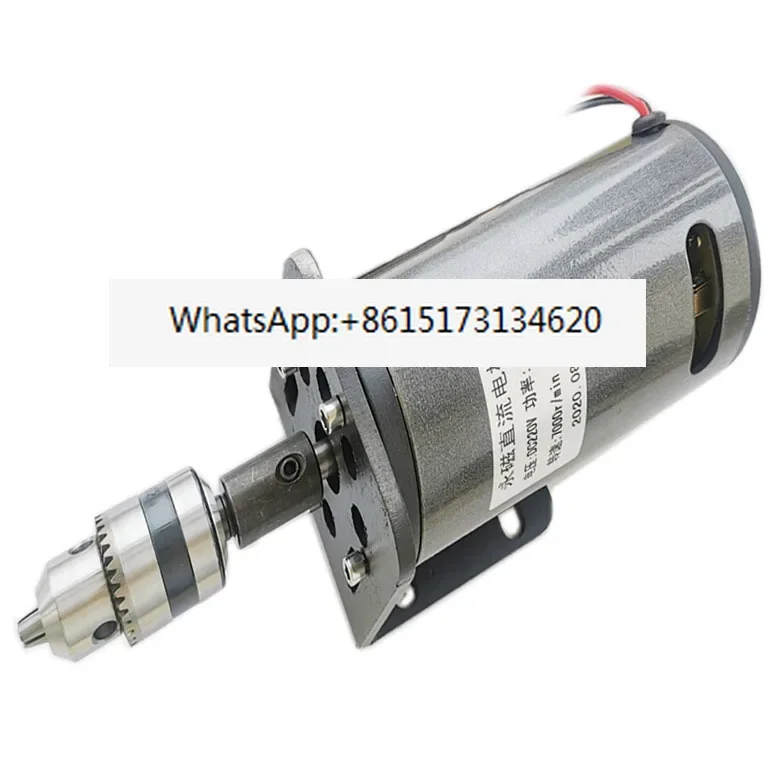 DC 220V 400W Bantalan Bola Ganda Kecepatan Tinggi dengan Kipas Angin, Mesin Sabuk Pasir, Mesin Manik Buddha, Motor Kecil