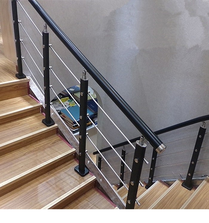 Corrimão de escada auto-instalada, guarda-corpo moderno, simples, varanda interna, casa rural, coluna escovada, corrimão de pvc 1