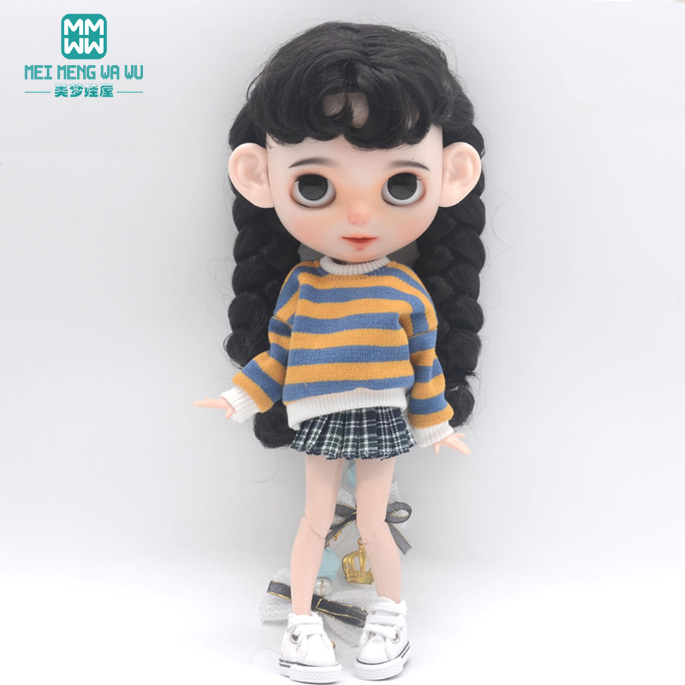 Blyth Puppenzubehör Kleidung Mode Sweatshirt, Schuhüberzüge, Sneakers für Blyth Azone Puppe Weihnachtsgeschenk