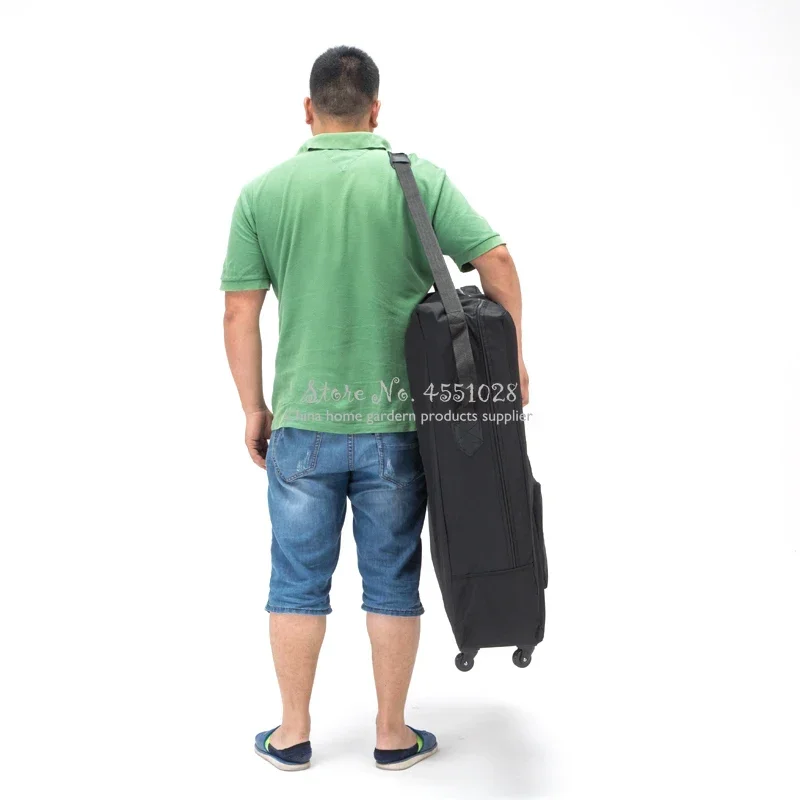 折りたたみ式マッサージベッド収納バッグ,オックスフォード生地製バックパック,ホイール付き,耐久性と耐摩耗性,93x60cm