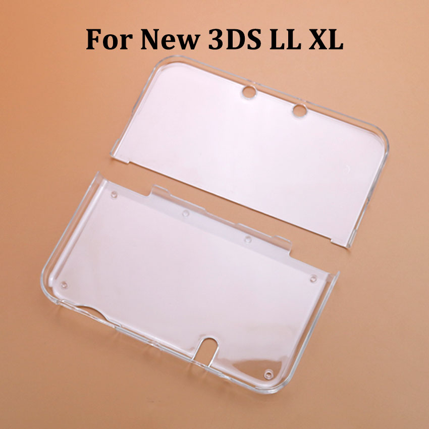 JCD 新しい 2DS 3DS XL LL クリア分割シェル透明保護カバーケーススクリーンフィルム液晶スクリーンプロテクター