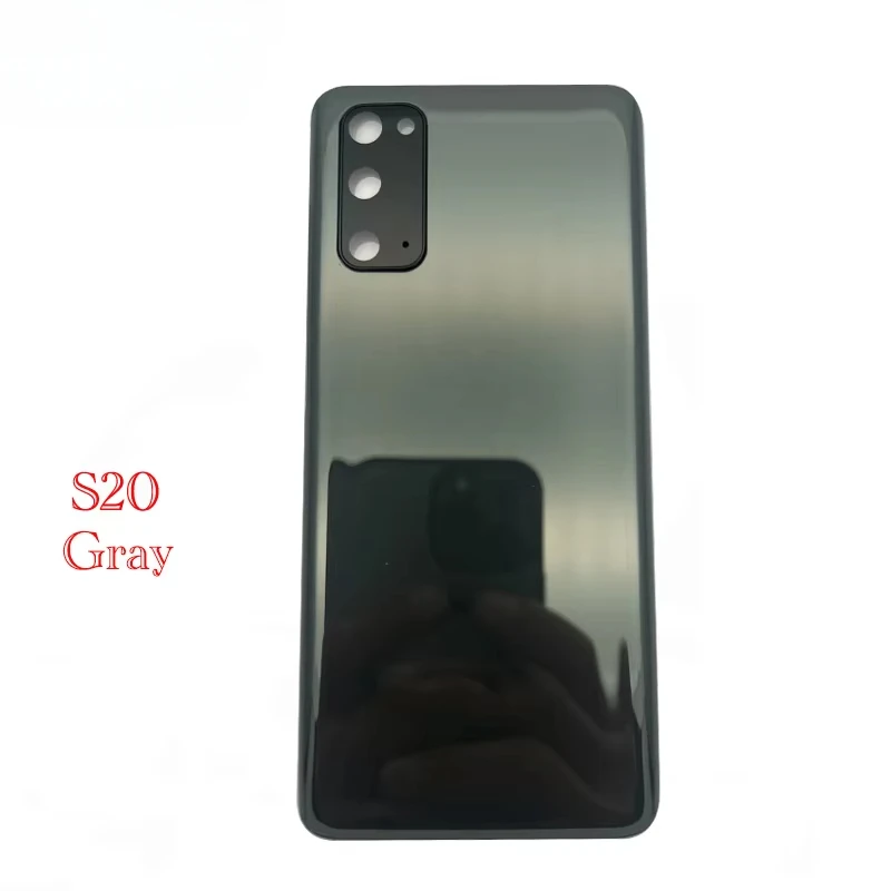 Para Samsung Galaxy S20 Plus / S20 Ultra G980 G985 cubierta trasera de batería Panel de vidrio 3D S20 carcasa de puerta trasera lente de cristal de cámara