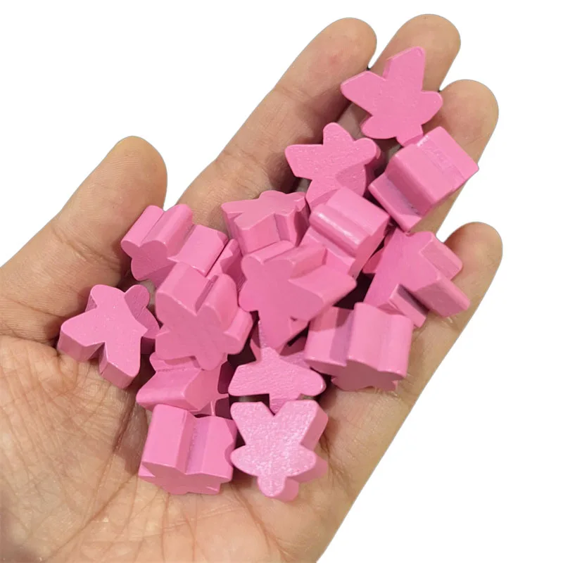 100 Gỗ Meeples 14 Màu 16Mm Thêm Bảng Trò Chơi Nhạt Miếng Thay Thế Để Bàn Chơi Game Thành Phần Và Nâng Cấp Phụ Kiện