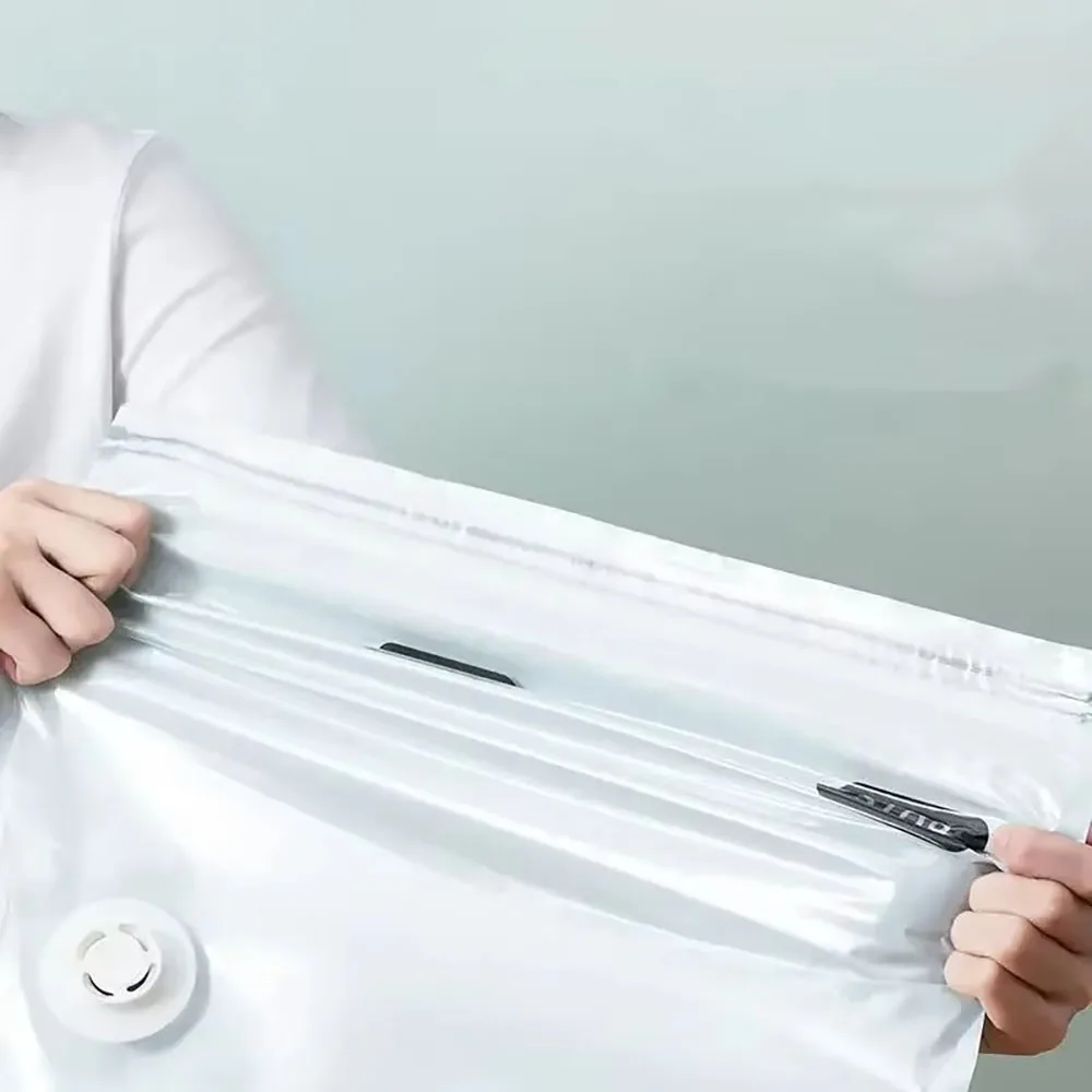 Bolsa de compresión al vacío sin bombeo, almacenamiento de ropa, edredón, bolsa para el hogar, bolsas grandes de compresión al vacío 3D, accesorios de viaje reutilizables