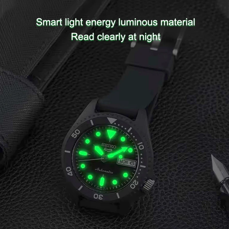 Reloj Original SEIKO 5 para Hombre, relojes mecánicos automáticos, Reloj deportivo luminoso resistente al agua a la moda, Reloj japonés para Hombre