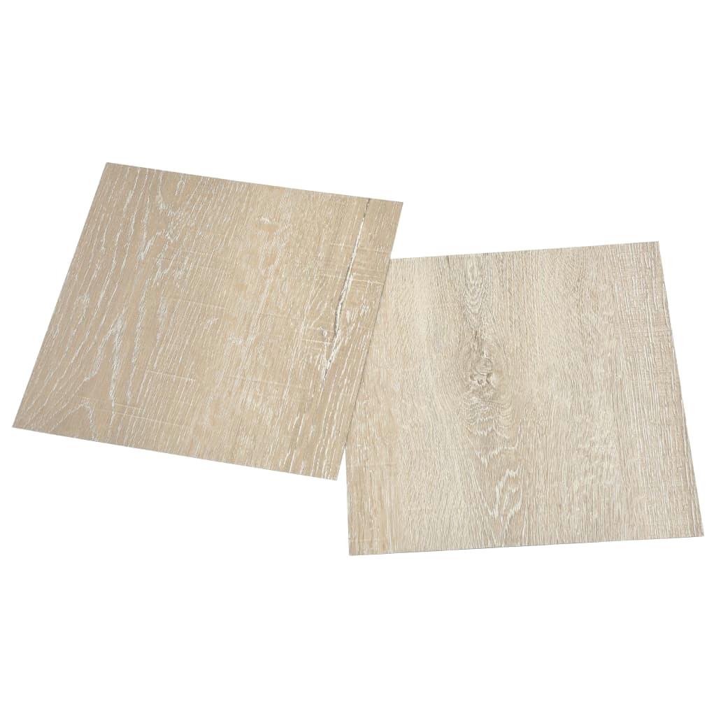 55 PCS Self-Adhesive PVC Flooring Planks - 5.11 m² Beige Vinyl for Easy Home Renovation