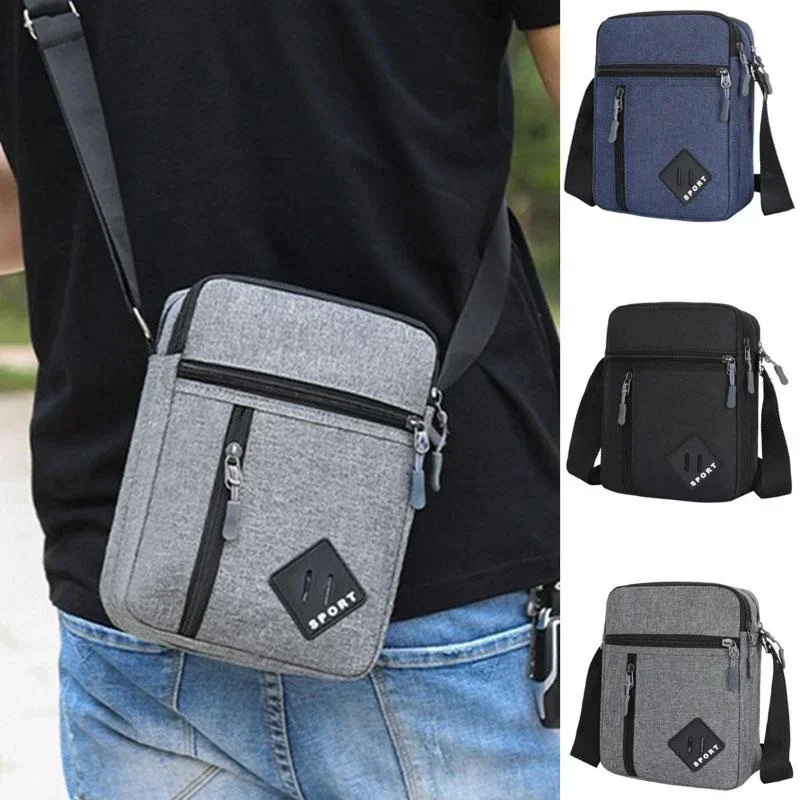 Nam Túi Túi Đeo Vai Nam Nhỏ Sling Pack Cho Công Việc Kinh Doanh Oxford Gói Tất Ví