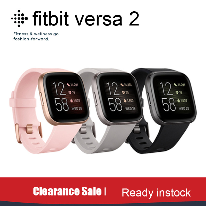Спортивные умные часы Fitbit Versa 2, фитнес-трекер сердечного ритма, сна, водонепроницаемые умные часы, фитнес-трекер активности, ремешок