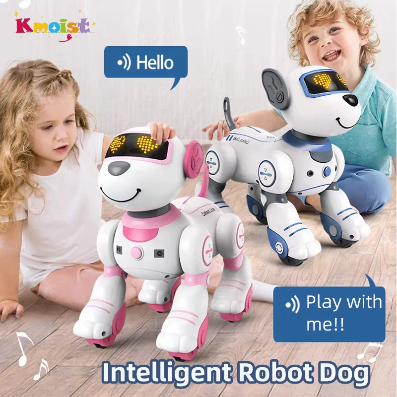 Intelligente Fernbedienung Roboter Hund Elektronische Stunt Sprachbefehl Programmierbare Touch-sense Musik Lied Kinderspielzeug für Jungen