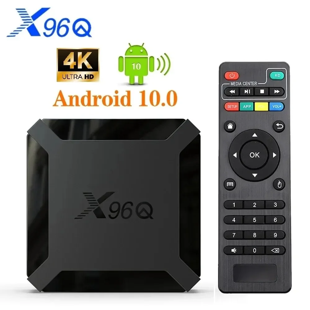 X96Q TV 박스 안드로이드 10.0 4K Allwinner H313 쿼드 코어 2.4G Wifi Google 플레이어 Youtube 미디어 플레이어 X96 2GB 16GB 스마트 셋톱 박스