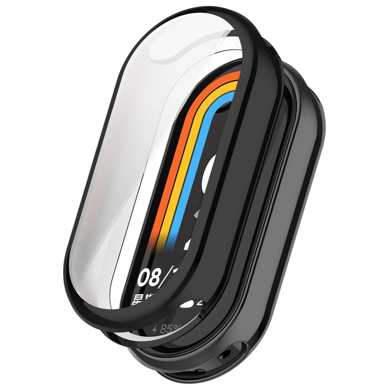 Soft TPU Protective Cover For Xiaomi Mi Band 8 Full Screen Protector Frame Bumper Shell for Xiaomi Miband 8 Watch Accessories
