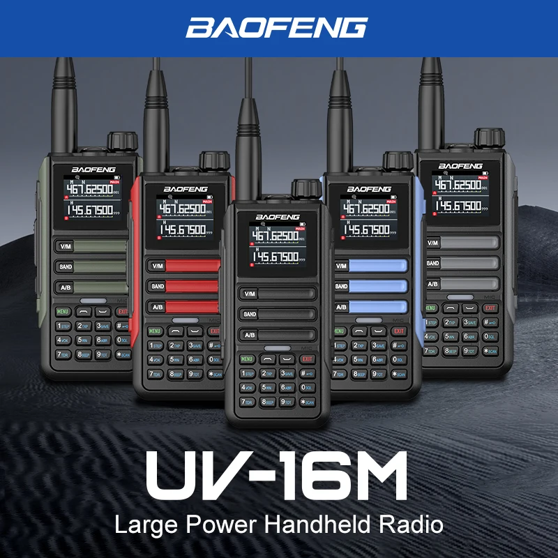 BaoFeng UV16M V2 Walkie Talkie Multi-band AM Waterproof High Power Long Range Two Way NOAA Portable Ham Radio UV-5RH UV16 Update