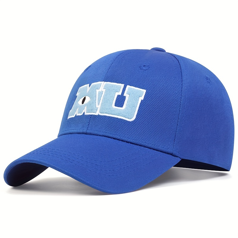 Moda masculina boné de beisebol monstros universidade mu letras bordado bonés chapéu azul chapéus de sol snapback chapéus
