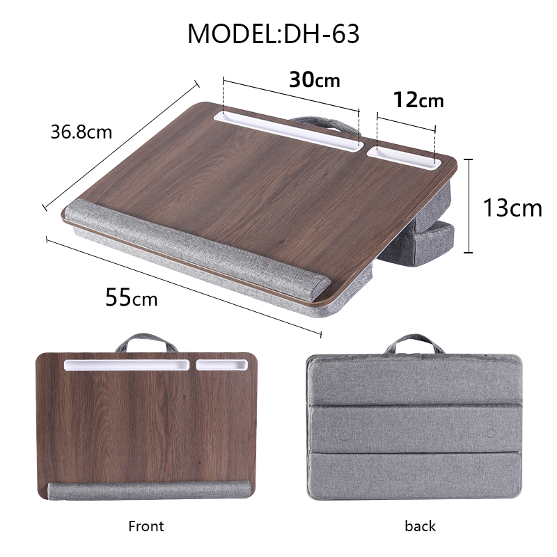 MUMUCC étudiant dortoir bureau d'écriture ordinateur portable bureau mobilier de bureau Table de lit Table pliante Table de coussin à fond souple