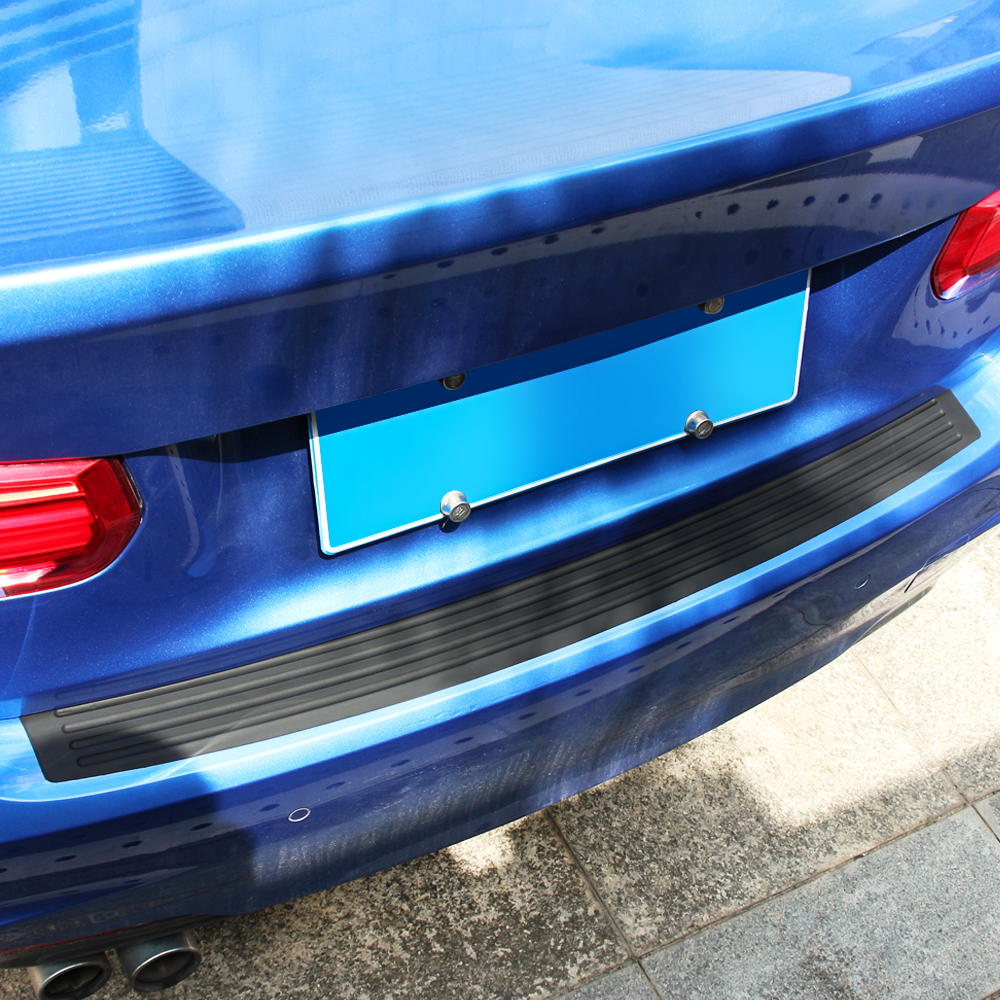 Universal 104*9cm 90*8cm porta tronco do carro peitoril placa protetor traseiro pára-choques guarda molduras de borracha almofada guarnição capa tira estilo do carro