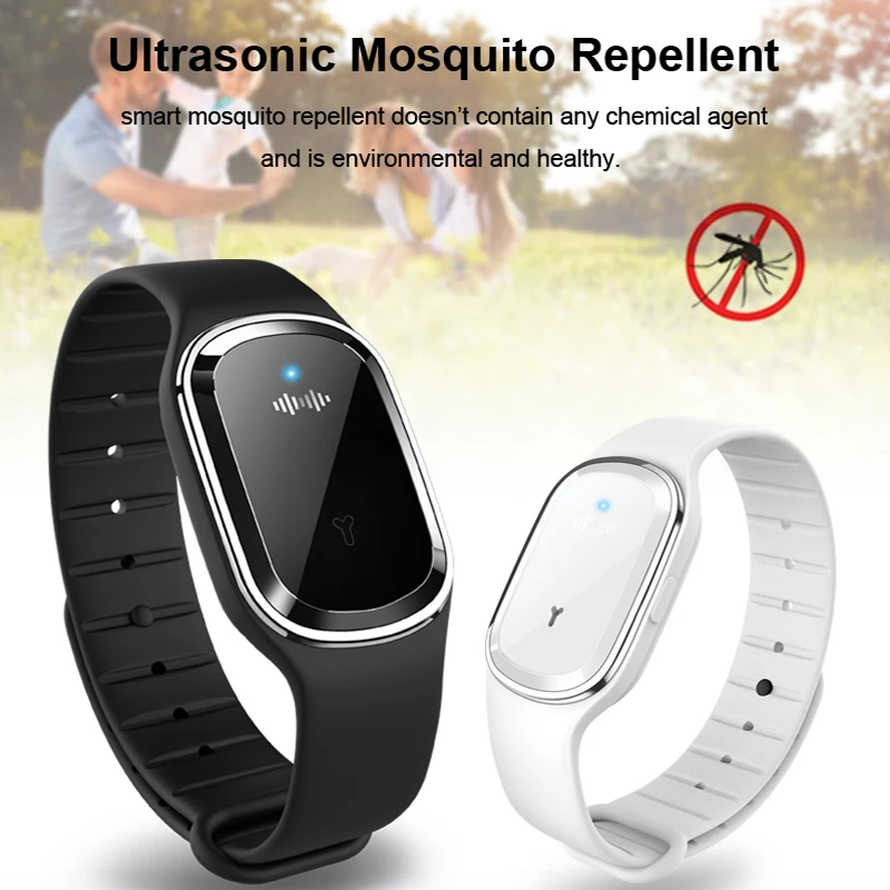 Pulseira anti-mosquito ajustável repelente de mosquitos pulseira de carregamento usb anti-mosquito pulseira de silicone para crianças adultos