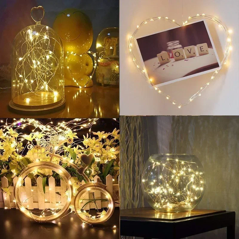 10 メートルのストリングライトガーランドストリートフェアリーライトクリスマス LED 屋外装飾庭庭木ホームウェディングパーティーの装飾