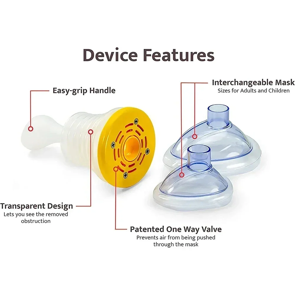 4/3PCS Choking Rescue Device CPR First Aid Kit For Adult Child LifVac Asphyxia Rescues Device Portable First Aid Choking Device