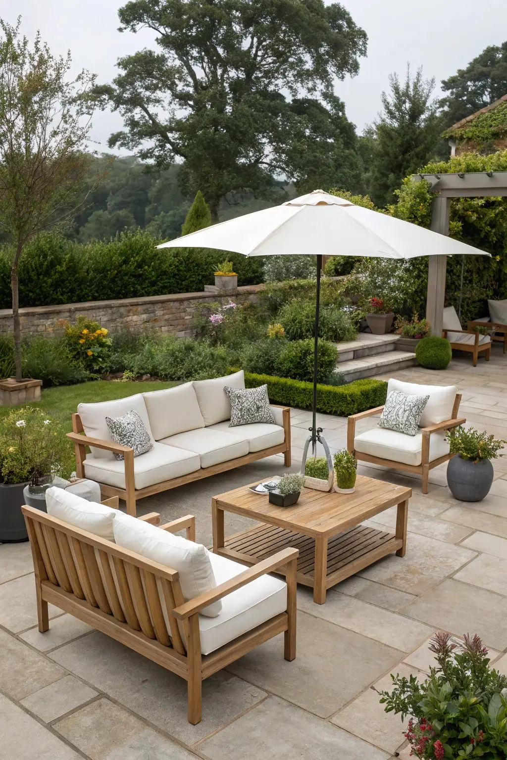 Hotel Modern Sofa Set Garden Teak Outdoor Furniture Aluminum Wood Patio Outdoor Couch Sectional Teak Luxury Garden Sofa Set