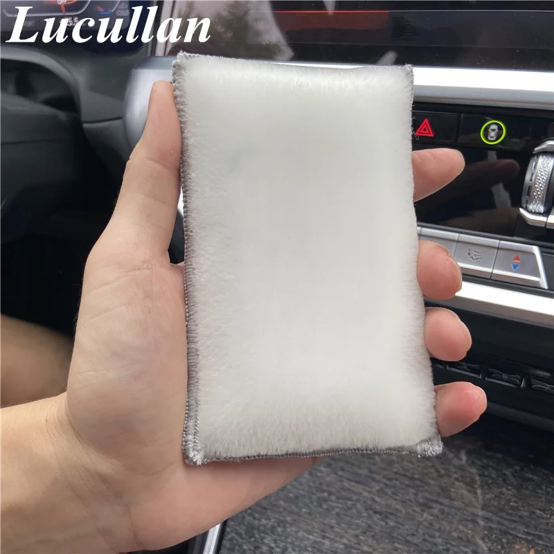 Lucullan Nội Thất Bằng Sợi Nhỏ Cọ Bọt Biển (5 ”X3.5”) Applicators Cho Da, Nhựa vinyl Và Tăng Chiều Cao Vệ Sinh