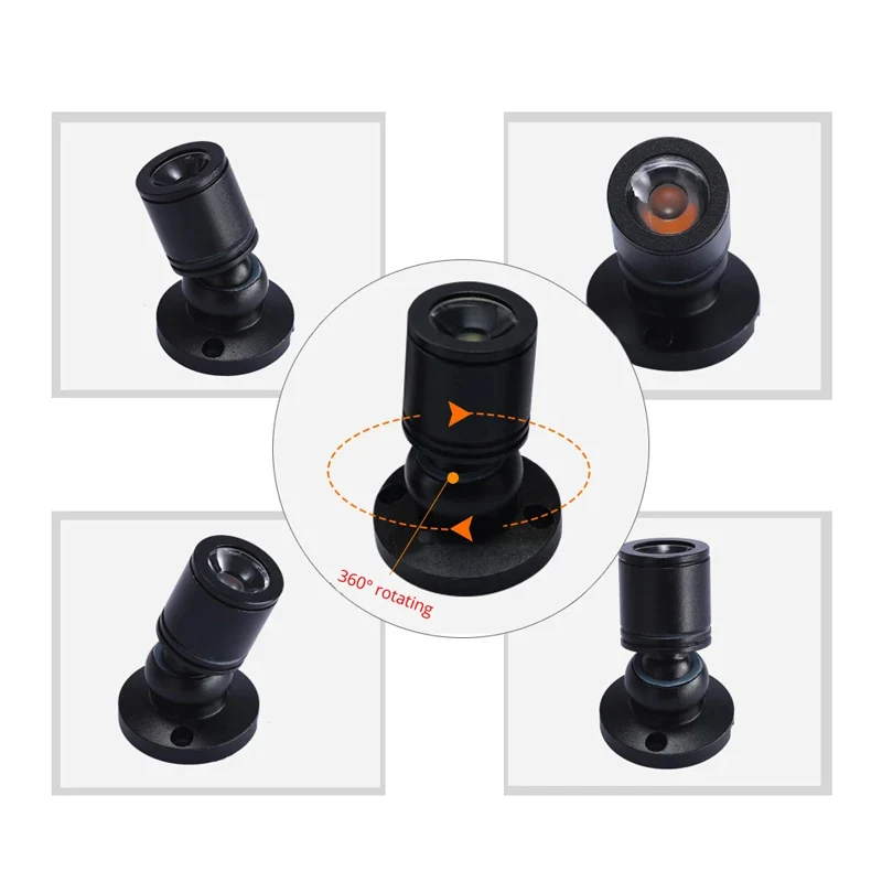 Mini USB Powered LED Cabinet Spotlight DC 5V 3W Jewelry Shelf Lamp Counter Closet Showcase Display Ceiling Lights With Switch