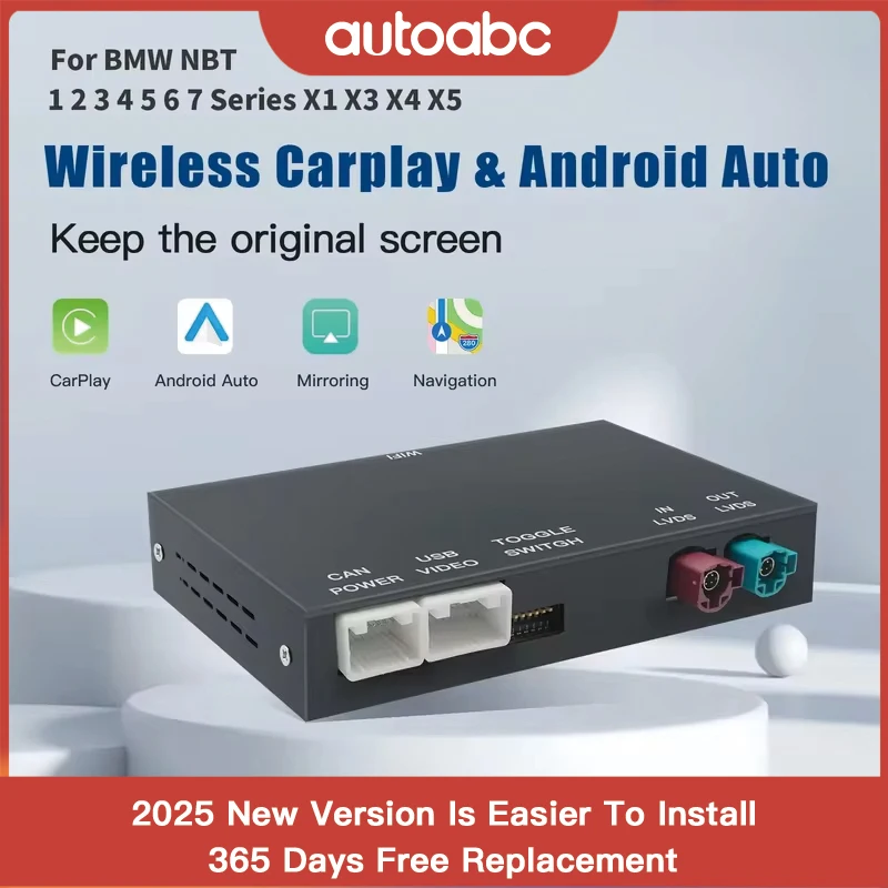Wireless CarPlay Android For BMW NBT CIC System 1 2 3 4 5 Series X1 X3 X4 X5 F20 F21 F30 F31 F34 F10 F48 F25 F26 F15 F60 F10 E84