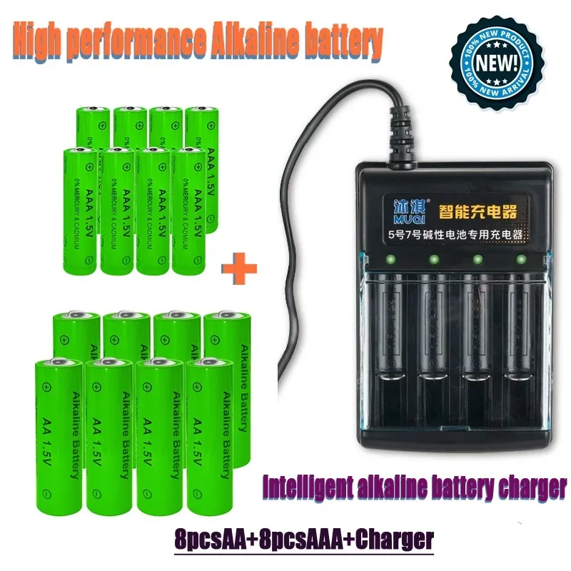 Rechargeable Original Battery 1.5V  High Performance AA AAA Battery Smart Charger for Computer Clock Radio Video Game Digital