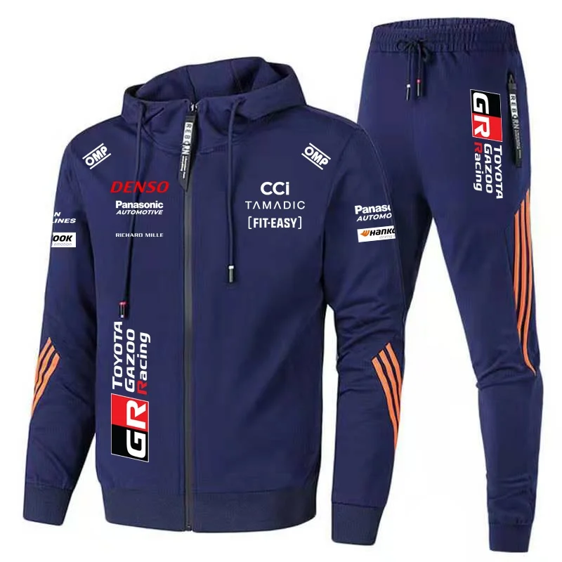Toyota GAZOO Racing World Rally Championship Team Champion Moletom com capuz Uniforme oficial com capuz para motocicleta de corrida extrema.
