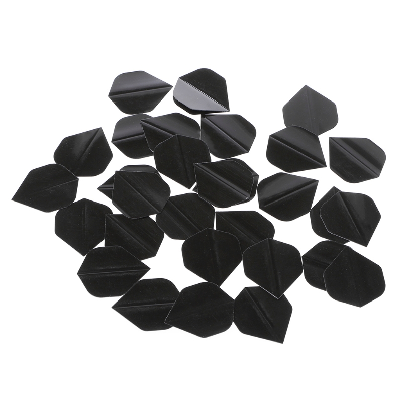 30 Pcs คุณภาพสูง Simple Black PET Dart เที่ยวบิน