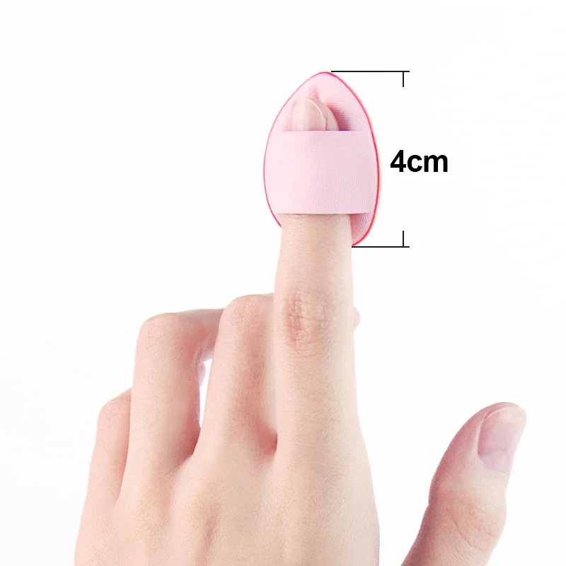 5/10 Stuks Mini Vinger Bladerdeeg Foundation Kleine Luchtkussen Poeder Spons Gezicht Concealer BB Cream Cosmetische Applicator Makeup Tools