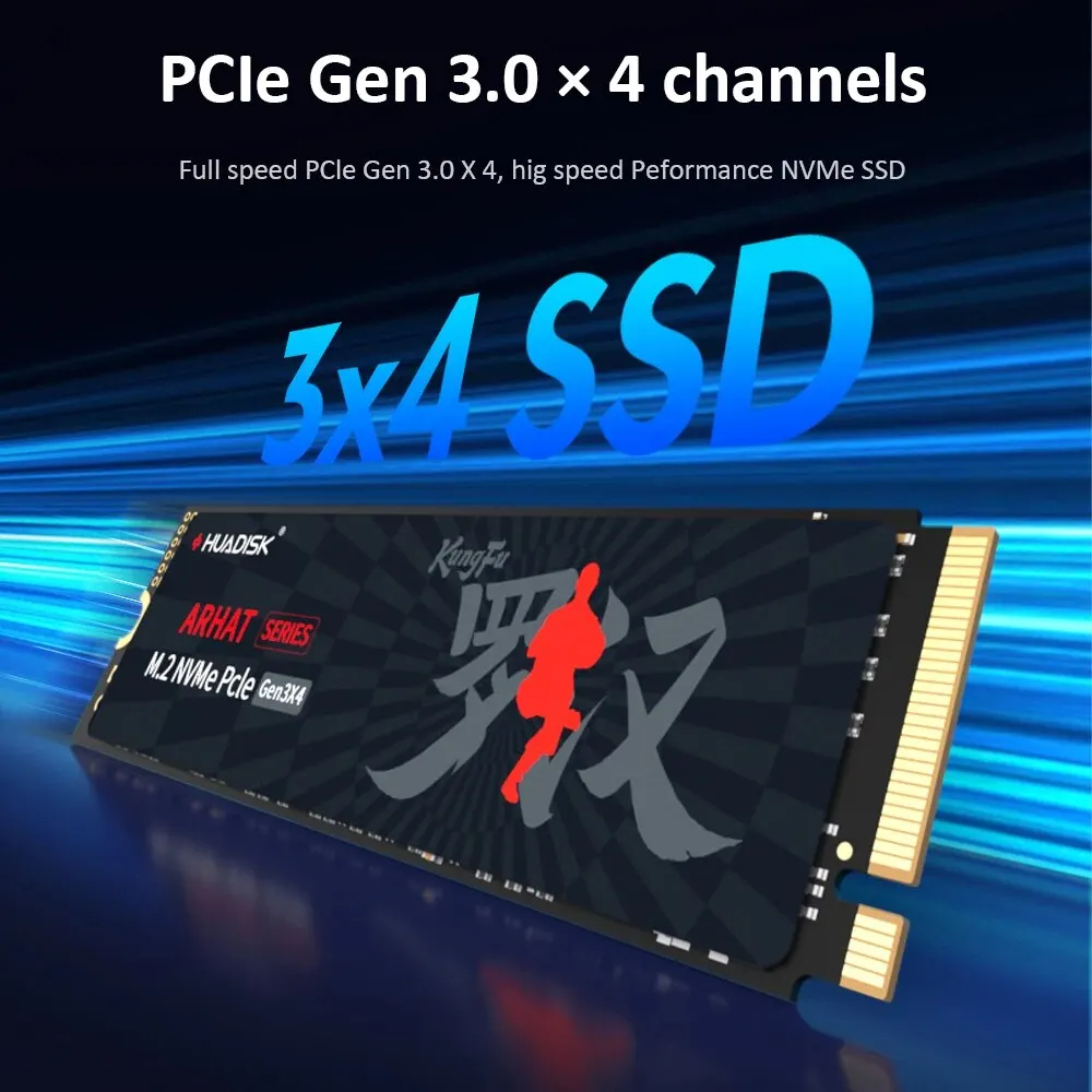 Huadisk SSD NVMe M2 1TB 512GB unidad SSD interna TLC PCIE3.0 3000MB de velocidad para GIGABYTE/MSI/ X99 X79 para ordenador de juegos DIY PC
