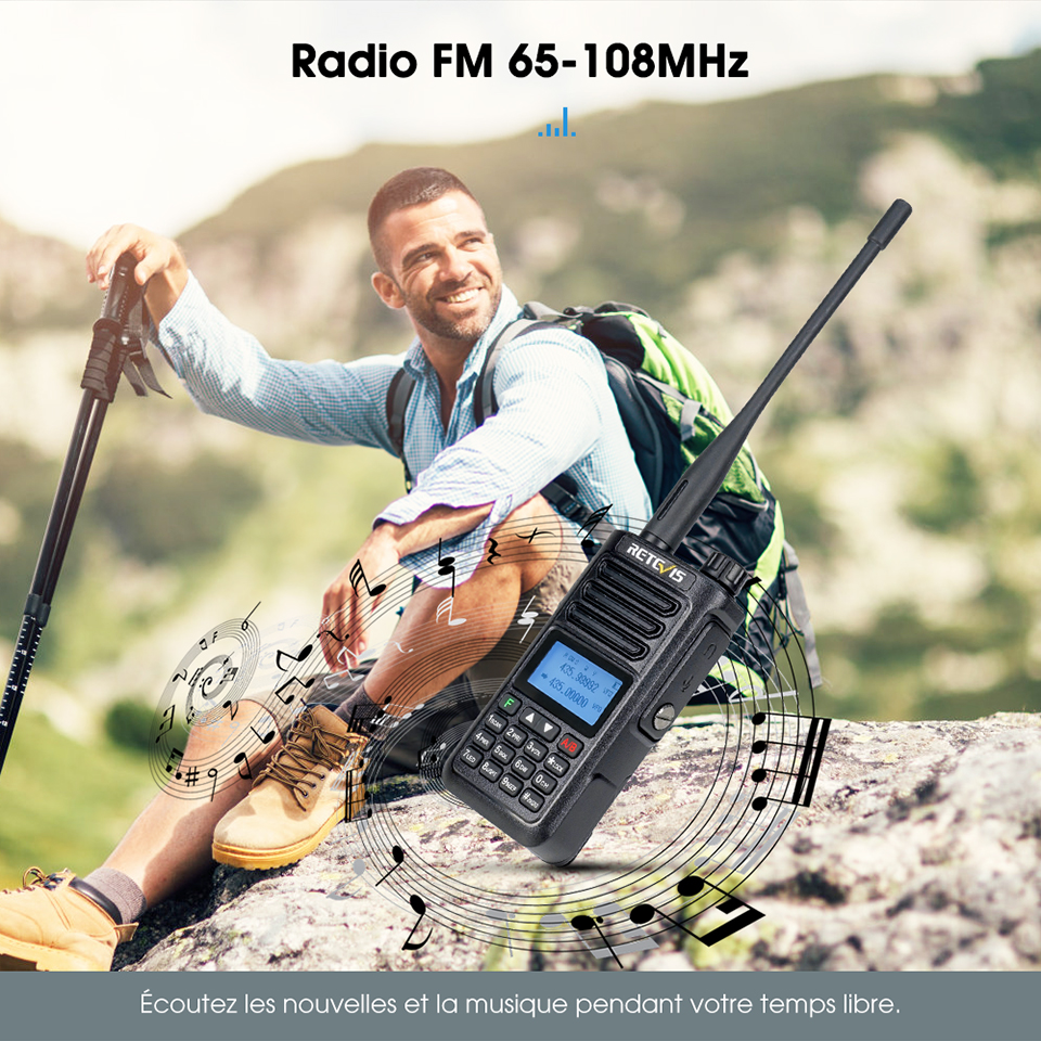 Retevis RA89 talkie walkie longue portée radio amateur professionnelle talkie-walkie Ham Radio Portable walkie talkie Transceiver IP68 étanche tolkie walkie